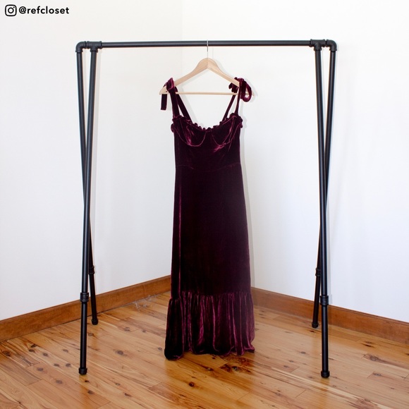 Reformation Antoinette Dress (Plum) - Picture 2 of 4